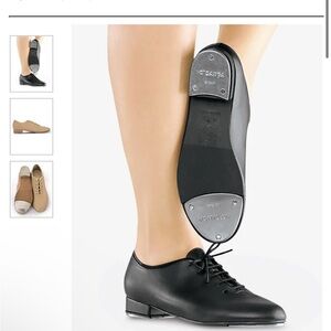 SODANCA Black Tap Dance Shoes for Kids size 10 little kid